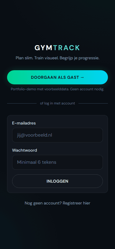 Preview van GymTrack — Workout Tracker